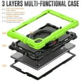 thumbnail image 3 of Dteck for Lenovo Tab M10 FHD Plus Case 10.3" with Built in Screen Protector, Heavy Duty Shockproof Child Proof Rugged Case with Rotating Handle Stand,Green, 3 of 7