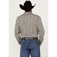 thumbnail image 5 of Blue Ranchwear Men's Pradera Plaid Print Long Sleeve Pearl Snap Western Shirt Indigo X-Large, 5 of 5