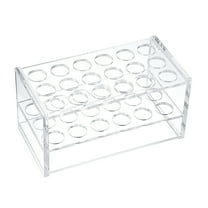 Test Tube Rack Acrylic, 18-Well 17mm Diameter Clear for 10ml,15ml Tube