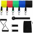 thumbnail image 3 of Juego de bandas de resistencia, kit de elásticos para ejercicios, bandas elásticas para ejercicios Entrenamiento de fuerza 5 bandas elásticas para ejercicios y manijas, anclaje para puerta, correas para los pies ACTIVE Biensenido a ACTIVE, 3 of 4