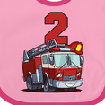 thumbnail image 4 of Inktastic 2nd Birthday Fire Truck Boys or Girls Baby Bib, 4 of 4