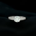 thumbnail image 3 of Rosec Jewels Lab Grown Diamond Engagement Ring with Side Stones - 2 Ct - 8 mm - EF-VS Quality, 925 Sterling Silver, US 4.00, 3 of 7
