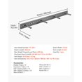 thumbnail image 5 of KFFKFF Floating Shelf Bracket 1 Pack, 230 lbs/104 kg Load Capacity, 46x6.2x3 inch / 1168.4x157.4x76.2 mm, Durable Hidden Shelf Support, Wall-Mounted Invisible Shelf Bracket, 5 of 9