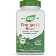 Nature's Way Fenugreek Seed, Traditional Female Lactation Support*, 1,130 mg Per Serving, 320 Count