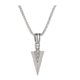 thumbnail image 1 of Collar de flecha Vintage Methold de Aleación de Zinc para parejas acero inoxidable Plata, 1 of 6