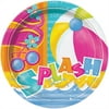 9" Pool Party Paper Dinner Plates, 8ct