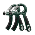 thumbnail image 1 of Renforcement de la Prise en Main, Lot de 2, Résistance Réglable 11–132 lb (5–60 kg), Entraîneur d'Avant-bras, Exerciseur de Main Compact pour Réadaptation à la Maison Ou au Bureau, Vert, 1 of 10