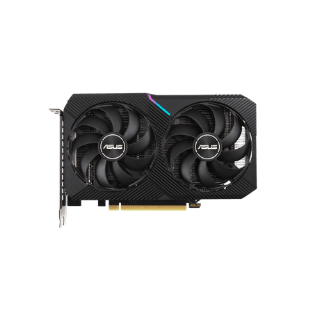 ASUS Dual NVIDIA GeForce RTX 3050 6GB Gaming Graphics Card - PCIe 4.0, 6GB GDDR6 Memory, HDMI 2.1, DisplayPort 1.4a, 2-slot Design, Axial-tech Fan Design, 0dB Technology, DUAL-RTX3050-6G