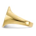 thumbnail image 3 of 14k Yellow Gold 16.0x14.0mm Mens Signet Ring Man   For Dad Mens  For Him, 3 of 9