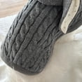 thumbnail image 6 of Moocorvic Easter Bunny Pet Costumes Outfit Knitted Dog Sweater Party Easter Clothes Gifts for Pet Lovers, Gray,L, 6 of 9
