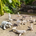 thumbnail image 4 of CYFW 18PCS Arctic Animal Figures,Realistic Polar Animal Toys Figurines for Kids Toddlers,Plastic Ocean Sea Creatures Figures with Arctic Fox Wolf Snowy Owl Polar Bear Reindeer Whale, 4 of 7