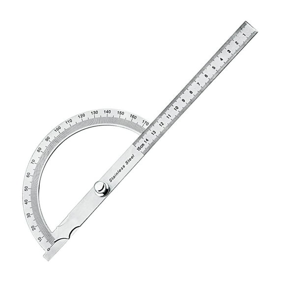 Protractors 0-180 Degree Stainless Steel Finder Precision- Craftsman- Ruler Essential- Machinist Tool for Students