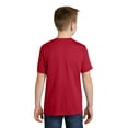 thumbnail image 2 of Sport Tek Boy's PosiCharge Competitor Cotton Touch Tee, Deep Red, Small, 2 of 4