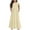Meichang-Beige, variant on Meichang Girls' Casual Maxi Dresses Basic Short Sleeve Crew Neck Tiered Dress with Pockets Swing Summer Dresses for 6-12Y