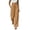 Orange, variant on Nfurl Women's Wide Leg Pants with Pockets Summer Linen Lounge Pants Elastic Waist Drawstring Going Out Work Casual Trousers Navy,S