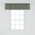 thumbnail image 2 of Ambesonne Olive Valance Pack of 2, Circular Organic Branches, 54"X12", Taupe and Multicolor, 2 of 2