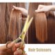 thumbnail image 2 of Tijeras de peluquería de 6,5 pulgadas con acabado dorado, tijeras profesionales de barbero con cuchillas afiladas como navajas., 2 of 5