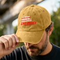 thumbnail image 4 of Vintage Dad Hat for Men and Women,"Lake America" Washed Cotton Adjustable Baseball Cap, Unisex Curved Brim Casual Hat for Travel and Daily Wear, 4 of 7