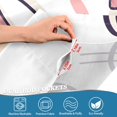 thumbnail image 5 of Yayeee Kitchen Curtains Tier Set of 2 Light Filtering 57"x24" Over Sink Window Panels, White Cute Cat, 5 of 7