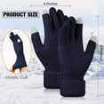 thumbnail image 3 of 1 Paire de Gants d'Hiver pour Femmes Gants à Écran Tactile Gants Thermiques Gants Chauds pour Temps Froid Costume pour Course Conduite Cyclisme Travail Randonnée Ski, 3 of 6
