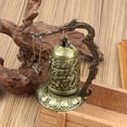 thumbnail image 5 of Small Bronze Lock and Dragon Striking Bell Ornament, Feng Shui Decorations and Handicrafts for Home, Gift, and Spiritual Displays,Gold, 5 of 8