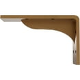 thumbnail image 3 of Ekena Millwork 2"W x 6"D x 3 3/4"H Embrey Steel Bracket, Hammered Gold, 3 of 12
