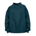 thumbnail image 3 of Womens Oversized Sweatshirts Turtleneck Pullover Long Sleeve No Hood Tops Fall Fashion Outfits 2025 Clothes Blue 2XL, 3 of 6