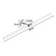 thumbnail image 1 of 20" Towel Rack, Clear Acrylic Towel Rack with Stainless Steel Base, Lucite Towel Rack for Bathroom Wall (Silver), Toilet Towel Rack Toilet Towel Holde, 1 of 5