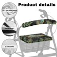 thumbnail image 5 of COEQINE Dragonfly Rollator Walker Seat and Backrest Rollbar Covers Set Green Leaf Rollator Walker Accessories for Seniors Rollator Seat Padded Cover for Seniors Using Walking Aids, 5 of 7