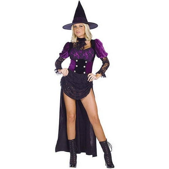 Witch Burlesque Women's Halloween Fancy-Dress Costume for Adult, M