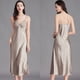 thumbnail image 3 of Camisones para mujer, vestidos de noche largos sin mangas, camisola de seda satinada, lencería, vestido deslizante, ropa de dormir Sexy, camisa para dormir para mujer, 3 of 4
