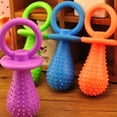 thumbnail image 2 of NIBOLOG 1 Pc Random Color Rubber Pacifier Puppy Dog Chewing Molar Play Toy Pet Supplies, 2 of 8