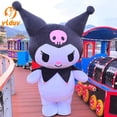 thumbnail image 2 of Disfraz de mascota gigante Kuromi, traje inflable, personajes de dibujos animados, anime, cosplay, disfraces, publicidad, accesorios para eventos de carnaval, 2 of 5