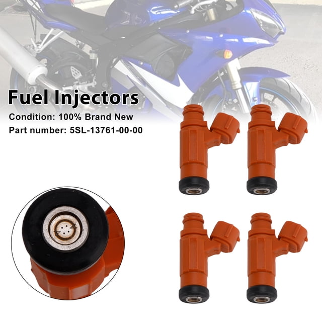 4PCS 5SL-13761-00-00 Fuel Injectors For Yamaha YZF-R6 2003-2005 R6S 2006-2009