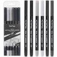 thumbnail image 4 of Brea Reese: Dual-Tip Brush Markers - Grayscale - 6pc Elegant Gray Tones, Shading & Monochromatic, Drawing &Writing, Fast-Drying, Adult Art Supplies, 4 of 9
