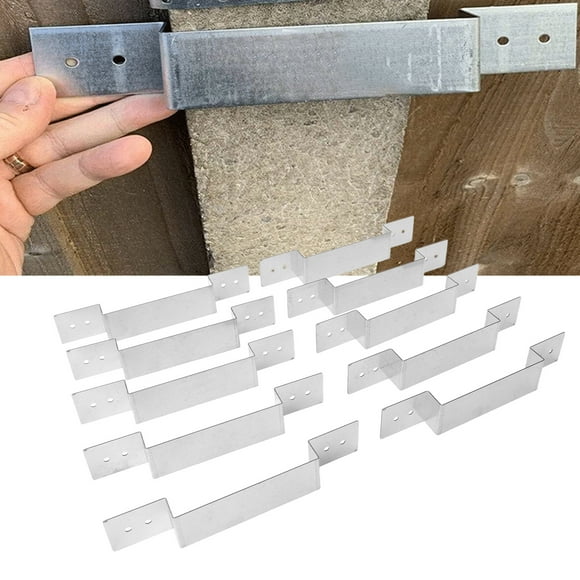Fence Panel Security Bracket, Fence Post Security Bracket Double Coating for Concrete Fence