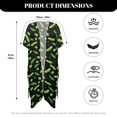 thumbnail image 6 of HELLHERO Fun Pickle Print Beach Kimono - Lightweight Loose Swimsuit Cover Up | Trendy Vacation Wear for Pool & Beach Days, 6 of 6