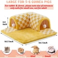 thumbnail image 4 of Guinea Pig Hideout Tunnel House Large, Removable Cozy Guinea Pig Hides and Tubes Fleece for Cage Corner Rat Toy, Soft Small Animal Tunnel for Rats Chinchillas Ferrets, 4 of 6