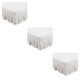 thumbnail image 2 of Bearachild Faldón de cama duradero y elegante para las necesidades de decoración del hogar Faldones de cama elegantes Blanco US-Queen60*80in Type1 NO1, 2 of 6