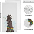 thumbnail image 2 of Valentine Lover Hand 2 PCS Hand Towels for Bathroom, Rainbow LGBT Pride Kitchen Towel Ultra Soft and Absorbent Decorative Fingertip Face Bath Towels for Spa & Hotel, 28.3"x 14.4", 2 of 5