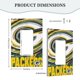 thumbnail image 5 of Panel de interruptores de pared con marco romano de cuero simple para interruptores de luces Packers Switching Panel de interruptores de luz simple, doble o con tirador, 5 of 8