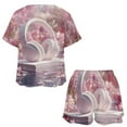 thumbnail image 3 of Butterfly Dancing Print Women'S Pajamas Set Summer Sleepwear Sets 2 Piece Lounge Set, 3 of 7