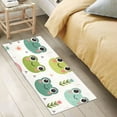 thumbnail image 3 of Bath Mat Soft Plush Non-Slip Absorbent Bathroom Rugs 39"x20" Cute Frog Head and Rainbow, 3 of 8