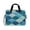 Blue Fan-shaped Shapes, variant on 16" Laptop Briefcase for Work Travel Laptop Shoulder Bag Carrying Handbag Laptop Case Mysterious Celestial Pattern
