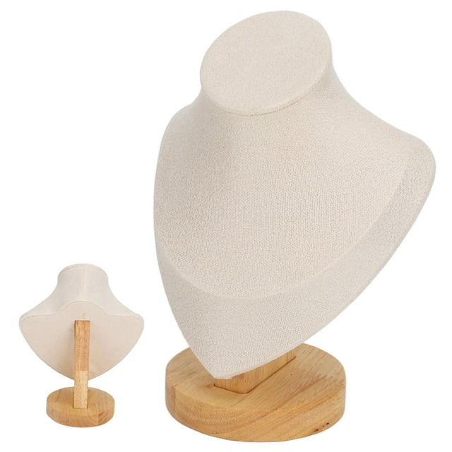 Necklace Holder Stand Organizer for Retail Store - Space Saving Clear Log Flannel PU Leather Necklace Display Holder Necklace Holder Necklace Holder Stand Necklace Display Holder