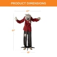 thumbnail image 7 of Best Choice Products 5ft Standing Werewolf, Howling Hudson Halloween Animatronic w/ Pre-Recorded Phrases, LED Eyes, 7 of 7