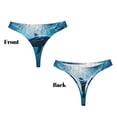 thumbnail image 3 of Balery Ocean Dolphin Fish School Tangas de Algodón para Mujer con Estampado – Ropa Interior Sexy, Transpirable, G-string-Medium, 3 of 5