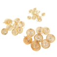 thumbnail image 1 of 2x30pcs Colgantes De Jaus Chapadas En Oro Para Fabricación (15/25/30 Mm) Zulema Colgante de jaulas de cuentas en espiral, 1 of 8