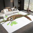 thumbnail image 2 of Living Room Area Rug 6x9 ft Cartoon Animals Sloth Washable Non-Slip Area Rug, 3D Print Low-Pile Carpet for Bedroom, Kids Room, Nursery, Home Decor Rugs, 2 of 7