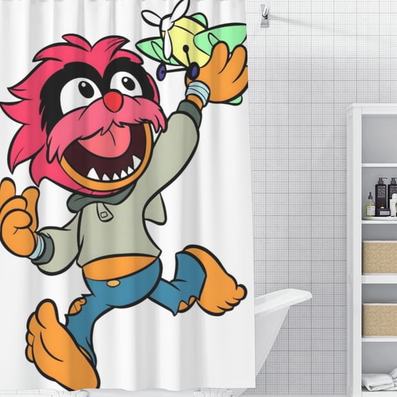 Muppet Babies Shower Curtain 59*71 Inches Waterproof And Durable Vivid Patterns Instantly Elevates Bathroom Style